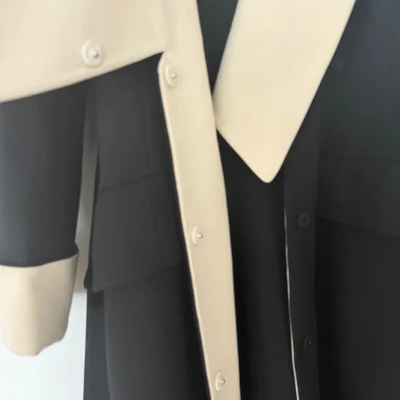 Iconic AW 2013 Dior Wool with white shawl collar Dress by Raf Simons